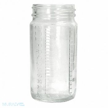 QORPAK Beaker Bottle 480mL Glass Wide PK48, 41U133