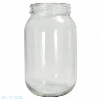 QORPAK Bottle 240mL Glass Wide PK24, 41U143