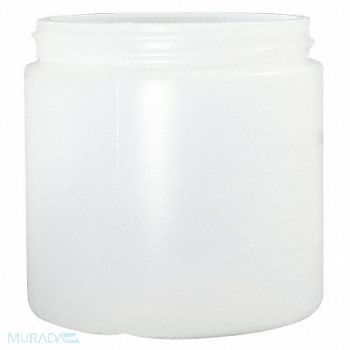 QORPAK Jar 960mL Plastic Wide PK84, 41U329