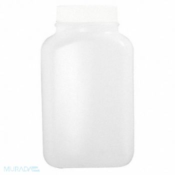 QORPAK Bottle 250mL Plastic Wide PK250, 41U339
