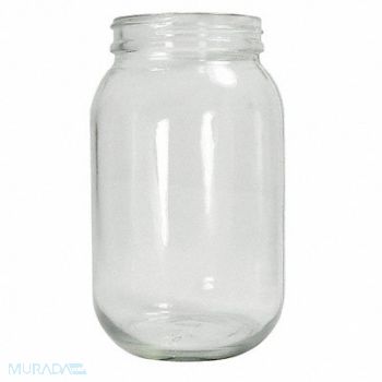 QORPAK Safety Coated Bottle 3840mL Gls Wide PK4, 41V991