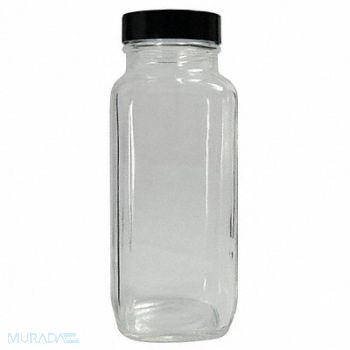 QORPAK Precleaned Bottle 60mL Glass Wide PK144, 41W051