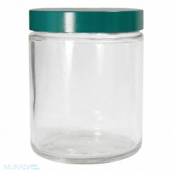 QORPAK Precleaned Jar 30mL Glass Wide PK48, 41W119