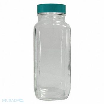 QORPAK Precleaned Bottle 120mL Glass Wide PK24, 41W053