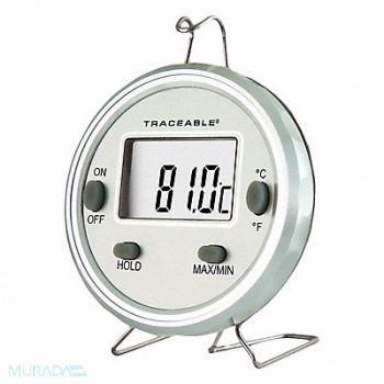 CONTROL COMPANY Waterproof Thermometer Dishwasher Steel, 38ZC69