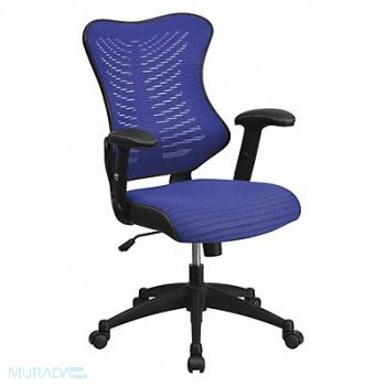 FLASH FURNITURE Executive Chair Blue Seat Mesh Back, 420G08