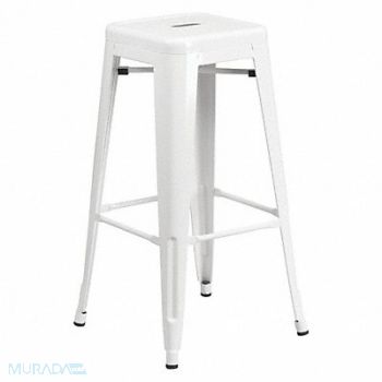 FLASH FURNITURE Stool Welded Legs White 30 H, 420G35