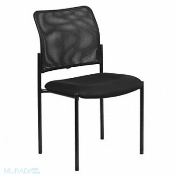 FLASH FURNITURE Side Chair Black Seat Mesh Back, 420G52