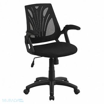 FLASH FURNITURE Task Chair Black Seat Mesh Back, 420G58