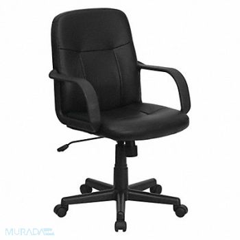 FLASH FURNITURE Executive Chair Black Seat Vinyl Back, 420G62