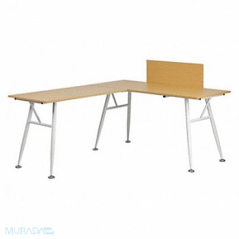 FLASH FURNITURE Office Desk Overall 89-1/2 W White Top, 420G92