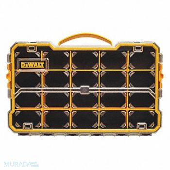 DEWALT Comprt Bx Integ Snaps Blk/Ylw 2.875 in, 420H33