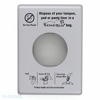 HOSPECO Sanitary Disposal Bag Dispenser 5-1/4 H, 421X20