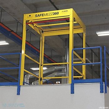 PS INDUSTRIES Safety Gate 95 inx68 in Yellow, 422L37