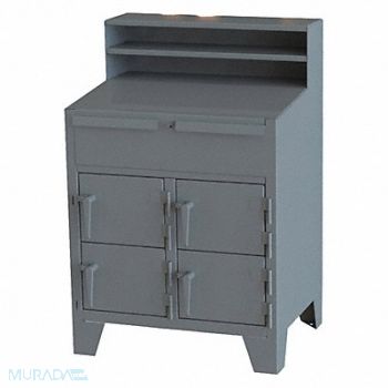 GREENE MANUFACTURING INC. Cabinet 54 x48 x28 Chrcl Gry NonMbl, 422W78