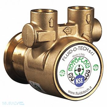 FLUID-O-TECH Pump 3/8 NPTF 144 Max GPH Brass, 423J72