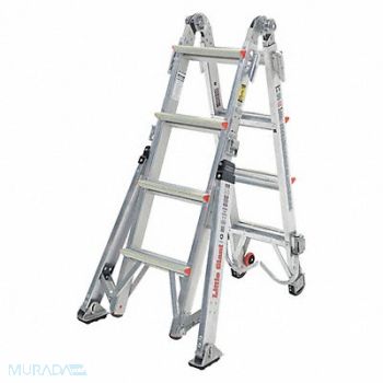 LITTLE GIANT Multipurpose Ladder 375 lb Ld Cap. Alum., 423K41
