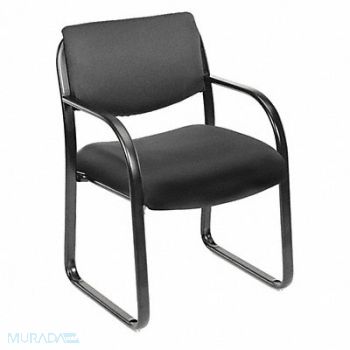 BOSS Guest Chair Black Frame Seat 18-1/2 H, 423L85