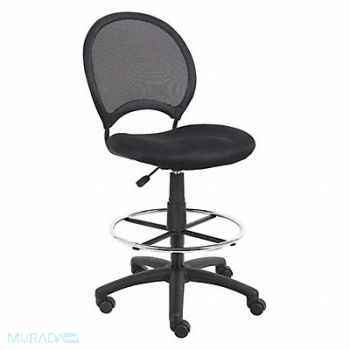 GRAINGER APPROVED Drafting Chair Armless Mesh Seat, 452R23