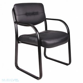 BOSS Guest Chair Black Frame Seat 18-1/2 H, 423M13