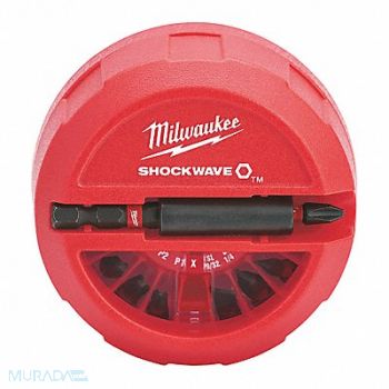 MILWAUKEE Impact Driver Bit Puck Set 21pc HSS, 423P08