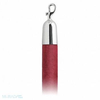 LAVI Barrier Rope Crimson Velour 4 ft L, 424Z21