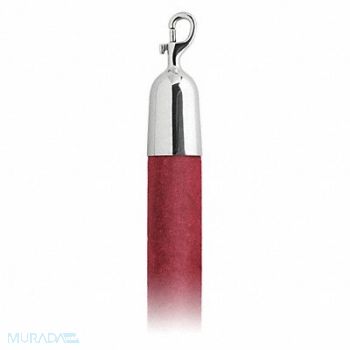 LAVI Barrier Rope Crimson Velour 6 ft L, 424Z22
