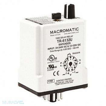 MACROMATIC Time Delay Relay 100 hr Max Time Setting, 425Z12