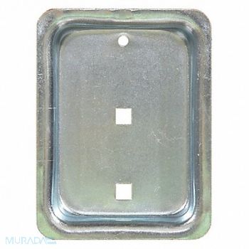 BUYERS PRODUCTS D-Ring Bracket Yellow Zinc 11781 lb Cap, 426T80