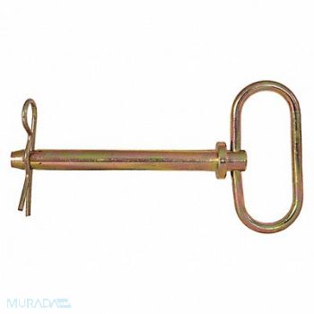 BUYERS PRODUCTS Hitch Pin 6 1/4 in Zinc Plated Yellow, 426V24