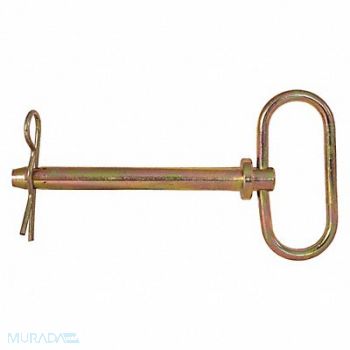 BUYERS PRODUCTS Hitch Pin 6 1/4 in Zinc Plated Yellow, 426V22