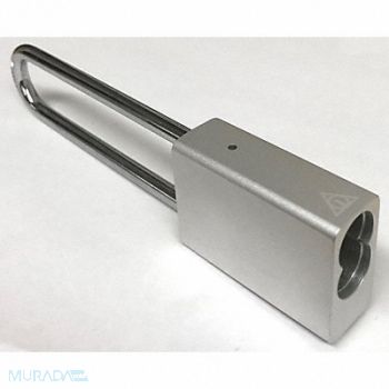 DELTA LOCK Keyed Padlock 11/16 in Rectangle Silver, 429H51