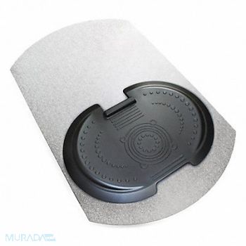 FLOORTEX Antifatigue Mat Contoured Black, 429J36