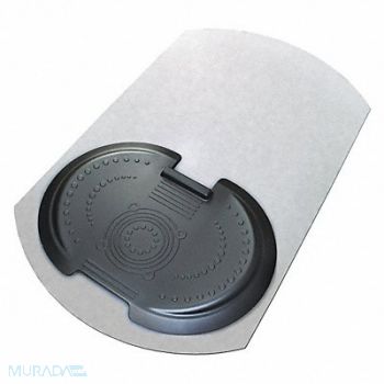 FLOORTEX Antifatigue Mat Contoured Black, 429J37