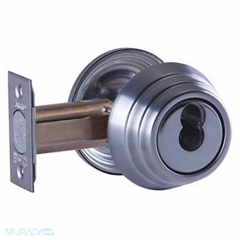 ARROW Deadbolt Cylindrical Satin Chrome Finish, 429K55