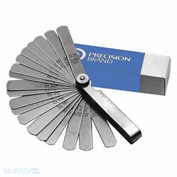 PRECISION BRAND Feeler Gauge Set Dimension Type, 42DJ75