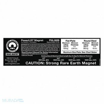MAG-MATE Replacement Capacity Sticker, 42EV72