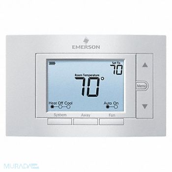 EMERSON Low Volt Prog Tstat Heat/Cool 20-30V AC, 42PD17