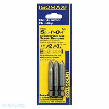 EAZYPOWER Screw Extractor Set 3pc HSS PK3, 42W488