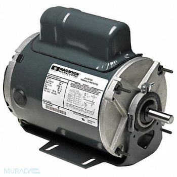 MARATHON MOTORS Farm Duty Motor 1/4 HP 1725 RPM 115V 48Z, 42X612