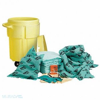 BRADY SPC ABSORBENTS Spill Kit Chem/Hazmat Yellow, 42X721