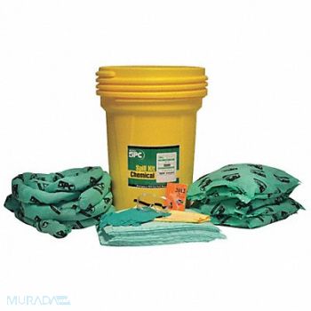BRADY SPC ABSORBENTS Spill Kit Chem/Hazmat Yellow, 42X744