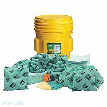 BRADY SPC ABSORBENTS Spill Kit Chem/Hazmat Yellow, 42X749