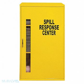 BRADY SPC ABSORBENTS Spill Control Cabinet Yellow, 42X785