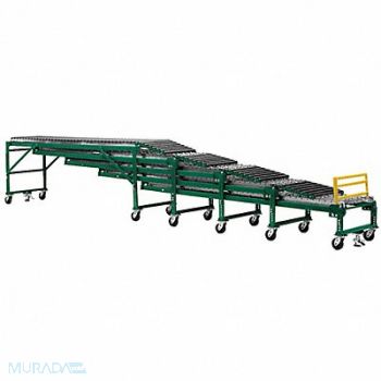 ASHLAND CONVEYOR Roller Conveyor 40 ft L 24 BF Steel, 42X946