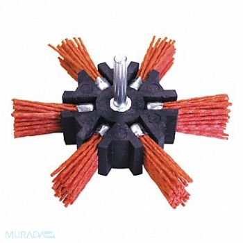 CENTURY DRILL AND TOOL Flap Brush Nylon Coarse 80 Grit 4 in., 42ZA16