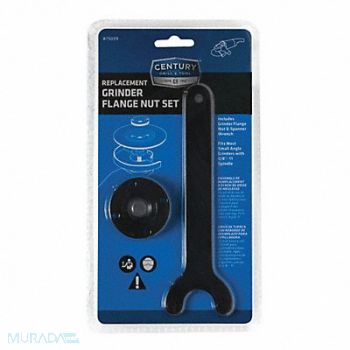 CENTURY DRILL AND TOOL Replacement Grinder Flange Nut Set, 42ZF45