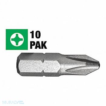 CENTURY DRILL AND TOOL Phillips Insert Screwdriver Bit 3 25Pk, 42ZH52