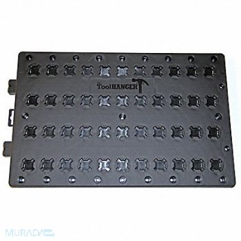 TOOLHANGER Black Tool Hanger Board 50 lb Cap., 436C64