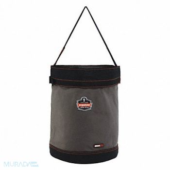 ERGODYNE Bucket Bag Canvas Straight Wall Gray, 436D20